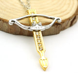 PREMIUM - The Walking Dead Crossbow Gold-Plated Necklace By Alpha Walker