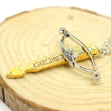 PREMIUM - The Walking Dead Crossbow Gold-Plated Necklace By Alpha Walker