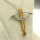 PREMIUM - The Walking Dead Crossbow Gold-Plated Necklace By Alpha Walker