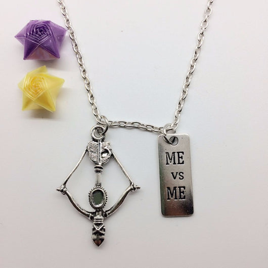 PREMIUM - The Walking Dead Bow Aarrow & ME - VS - ME Necklace